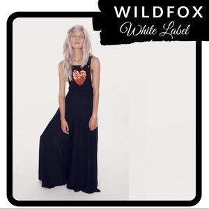 RARE NWT WILDFOX White Label Texas Heart Dungarees